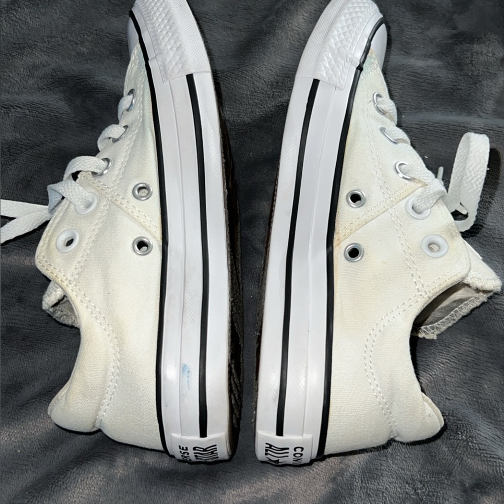 Converse All Star Classic White Canvas Sneakers - Picture 5 of 7